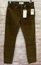 Lucky Brand Womens 4/27 R Sofia Skinny Corduroy Jeans Ankle Mid Rise Brown NEW - $47.20