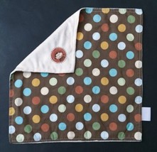 Nojo Polka Dot Monkey Lovey Security Blanket Blankey Two Textures Soft S... - £16.79 GBP