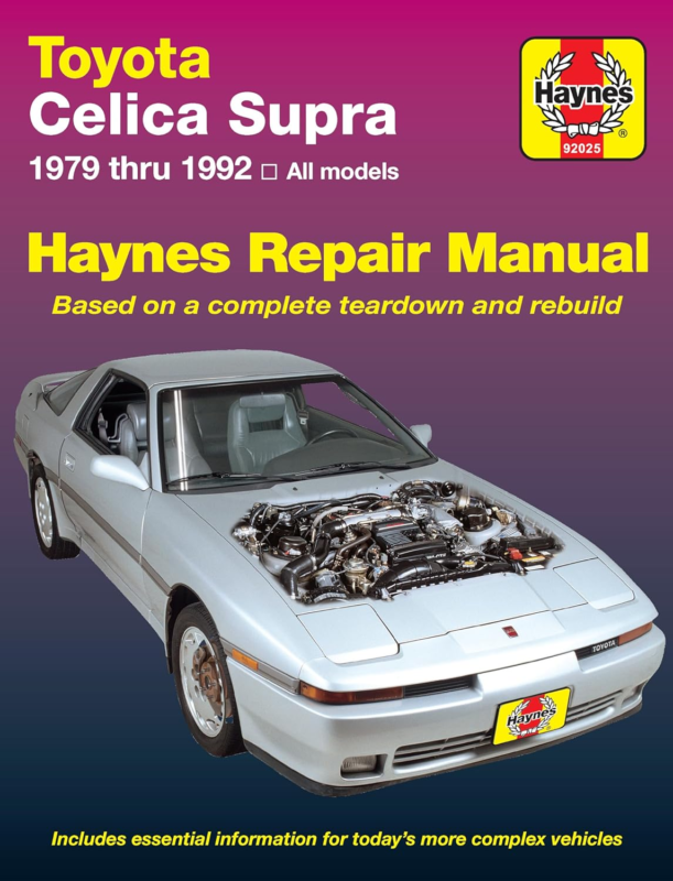 Toyota Celica Supra, 1979-1992 (Haynes Manuals) 1st Edition - $40.23