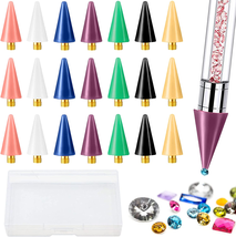 ZYNERY 21 Pieces Replacement Wax Tips for Nail Art Diamond Painting Accessories - £14.21 GBP