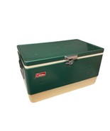 Coleman Green Metal Ice Chest Cooler Vintage Camping 22.5 X 13.5 X 12.5 ... - €60,06 EUR