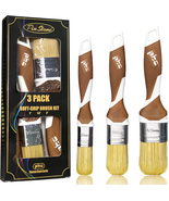 3 Pack Professional Paint Brushes Set, 1&quot;, 1.5&quot;, 2&quot; Synthetic Bristles, ... - $440.63 MXN