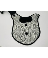 Small Dog Raincoat Faux Snakeskin Size 10 Black and White - $29.74 CAD