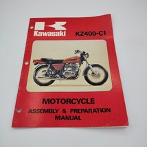 OEM Kawasaki Assembly &amp; Preparation Manual 1977 KZ400-C1 23 pgs 99931-10... - $23.99