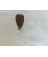 Tear Drop Shaped Brown Stone with Tan Pendant - €17,37 EUR