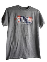 Gildan Dryblend Graphic T Shirt Sz M Cotton blend Gray Stingray Swimming... - $21.99