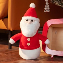 Christmas Dolls Lovely Elk Snowman Santa Plush Toys Stuffed Soft Pillow Xmas Dec - £18.53 GBP