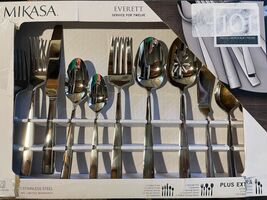 Mikasa Everett 101-Piece 18/10 Stainless Steel Flatware Set, 101pc. - €120,31 EUR