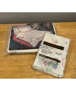 Vintage JCPenney Full Flat Sheet 2 Pillow Cases Early Spring Floral Flow... - $561.98 MXN