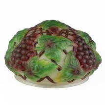 Consolidated Puffy Grape and Lattice Globe Light Shade, Antique 1910 10&quot;... - $650.00