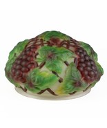 Consolidated Puffy Grape and Lattice Globe Light Shade, Antique 1910 10" Fitter - £514.11 GBP