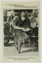 Vintage Postcard Advertising ALEMITE Miracle Maid Betty Compson Paramount Star - £10.79 GBP