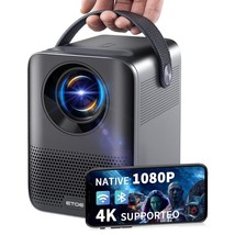Native 1080P Portable Projector With 2.4G+5G Wifi And Bluetooth, Outdoor... - $315.99