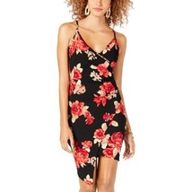 Crave Fame by Almost Famous Womens Floral Print Mini Wrap Dress - £21.52 GBP
