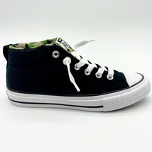 Converse CTAS Street Mid Black Khaki White Kids Casual Shoes 667212F - $41.95