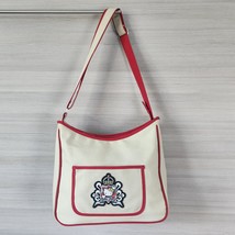 Sanrio Royal Crown Hello Kitty Patch Messenger Shoulder Crossbody Canvas... - $75.00