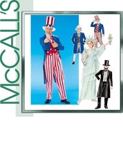 McCalls Sewing Pattern 8701 P315 Costume Child 6-7 Patriotic Liberty Presidents - £6.71 GBP