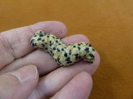 (Y-CATE-563) little spotted Jasper baby INCH WORM CATERPILLAR gemstone c... - £11.02 GBP