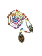 SAINT MICHAEL Rosary Chaplet Necklace beads Coronilla de San Miguel Arcángel - £9.96 GBP