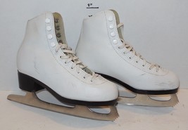 American athletic Shoe White Youth Size 3 Figure skates - £33.64 GBP