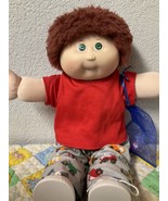 RARE Cabbage Patch Kid Boy 25th Anniversary Auburn Fuzzy Hair Green Eyes... - $375.00