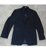 Mens Suit Jacket Apt 9 Navy Pin Striped Single Breasted Business Formal-... - $35.64