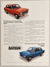 1970 Print Ad 1971 Datsun Cars The Li&#39;l Something 1200 &amp; 510 2-Door Sedan - $17.98