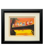 Snow White and the Seven Dwarfs Framed 8x10 Commemorative Heigh Ho Photo - £68.68 GBP