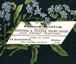 James Scales Picture and Frame Store Victorian Trade Card Boston, Mass - £18.69 GBP