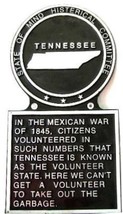 Tennessee State Marker, Tennessee State Plaque, Metal Plaque, Hand Painted - £36.17 GBP