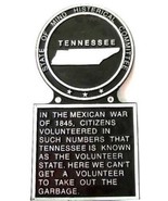 Tennessee State Marker, Tennessee State Plaque, Metal Plaque, Hand Painted - £36.02 GBP