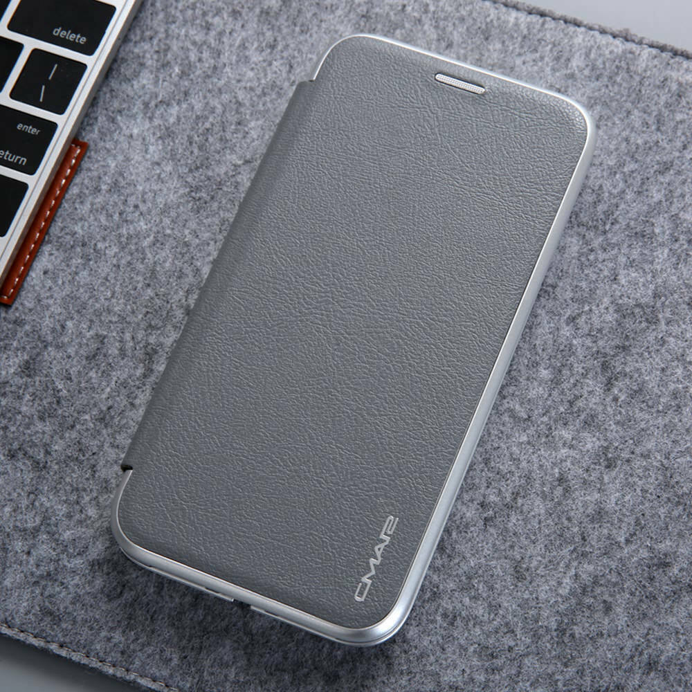 k2) Leather magnetic FLIP BACK COVER Case for Apple iPhone model