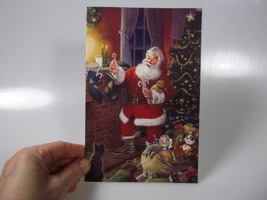 American Greetings 13 Santa Claus Glitter Christmas Greeting Cards &amp; Env... - £7.94 GBP