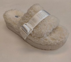 UGG Womens Size 8 Fluffita Sandal Sheepskin Slippers Shoes White 1113475 - £54.50 GBP