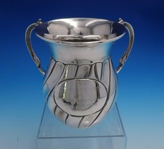 Judaica by Unknown Sterling Silver Loving Cup w/ Two Handles Inscription... - $652.41