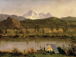 Mount Baker, Washington, from the Frazier River by Albert Bierstadt + Ships Free - £30.66 GBP+