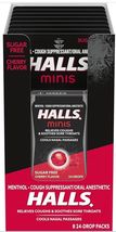 1 CASE Of 8 Pk Halls Minis Mentho-Watermelon Flavored Sugar Free Cough D... - $504.47 MXN