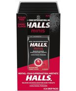 1 CASE Of 8 Pk Halls Minis Mentho-Watermelon Flavored Sugar Free Cough D... - $504.47 MXN