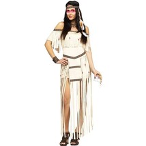 Fun World -  Women&#39;s Moon Dancer Adult Costume - Beige - S/M 2-8 - Wild West - £35.85 GBP