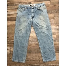 Levis 550 Mens 42x32 Relaxed Fit Light Wash Denim Blue Jeans - $22.12