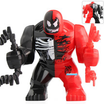 Venom x Carnage Marvel Superhero Custom Printed Lego Compatible Minifigure Brick - £4.80 GBP