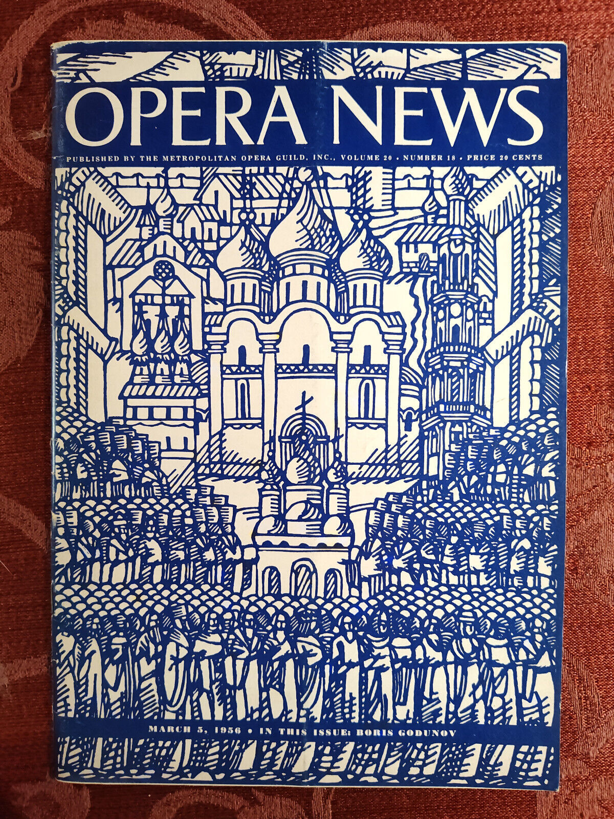 Rare METROPOLITAN OPERA NEWS Magazine March 5 1956 Boris Godunov - $14.40
