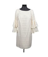Eliza J. Lace Bell-Sleeve Dress Style EJ8M8497 3/4-Sleeve Sz. 10 - $1,568.56 MXN