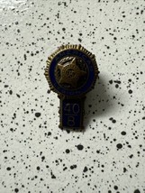 Vintage American Legion Lapel Pin with 40/8 Tab Screw Back Free Shipping - £14.02 GBP