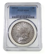 1899-O Silver Morgan Dollar Graded by PCGS as MS-64 - $4,211.79 MXN