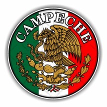 Campeche Mexico Round  Precision Cut Decal - $3.95+