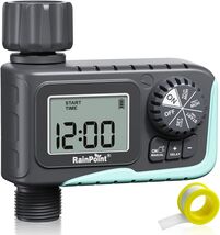 2024 Outdoor Water Timer with Rain Delay - Programmable Sprinkler Solution - $76.18