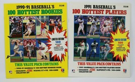 1990-91 Baseball&#39;s 100 Hottest Rookies Books Lot of 2 Free Ship - £7.35 GBP