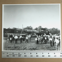 1960s Clyde Beatty Circus Flat Train Car Unloading Big Top Poles 8x10in ... - $35.00