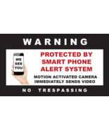 Protected By Smart Alert System Warning Stickers / 6 Pack + FREE Shipping - £4.52 GBP